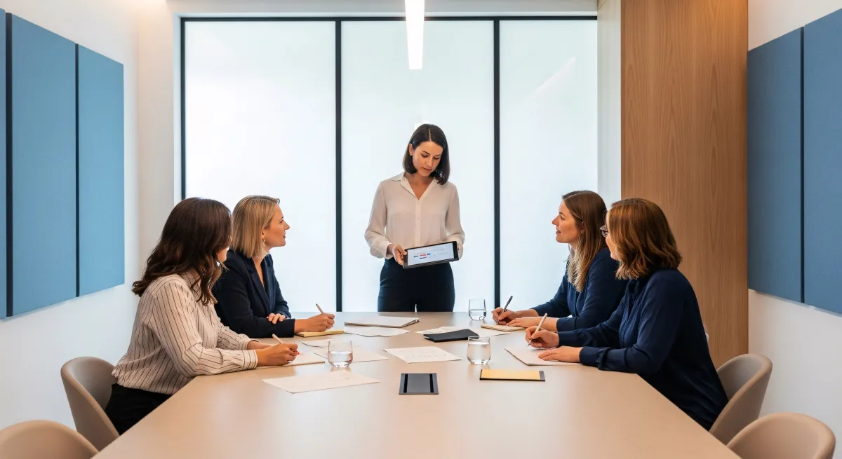 Team analitico durante una consulenza
